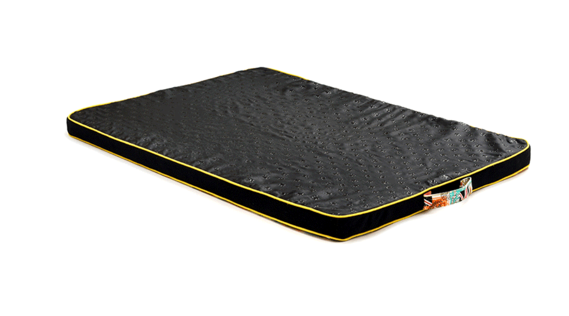 Luxury Printed Canvas Dog Bed - Thick And Comfortable Pet Mattress