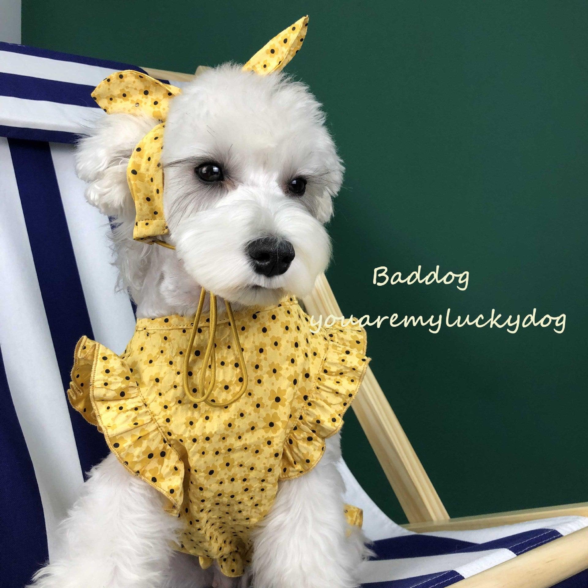 Summer Breeze Dog Dress: Stylish And Lightweight Pet Clothes For Small Dogs