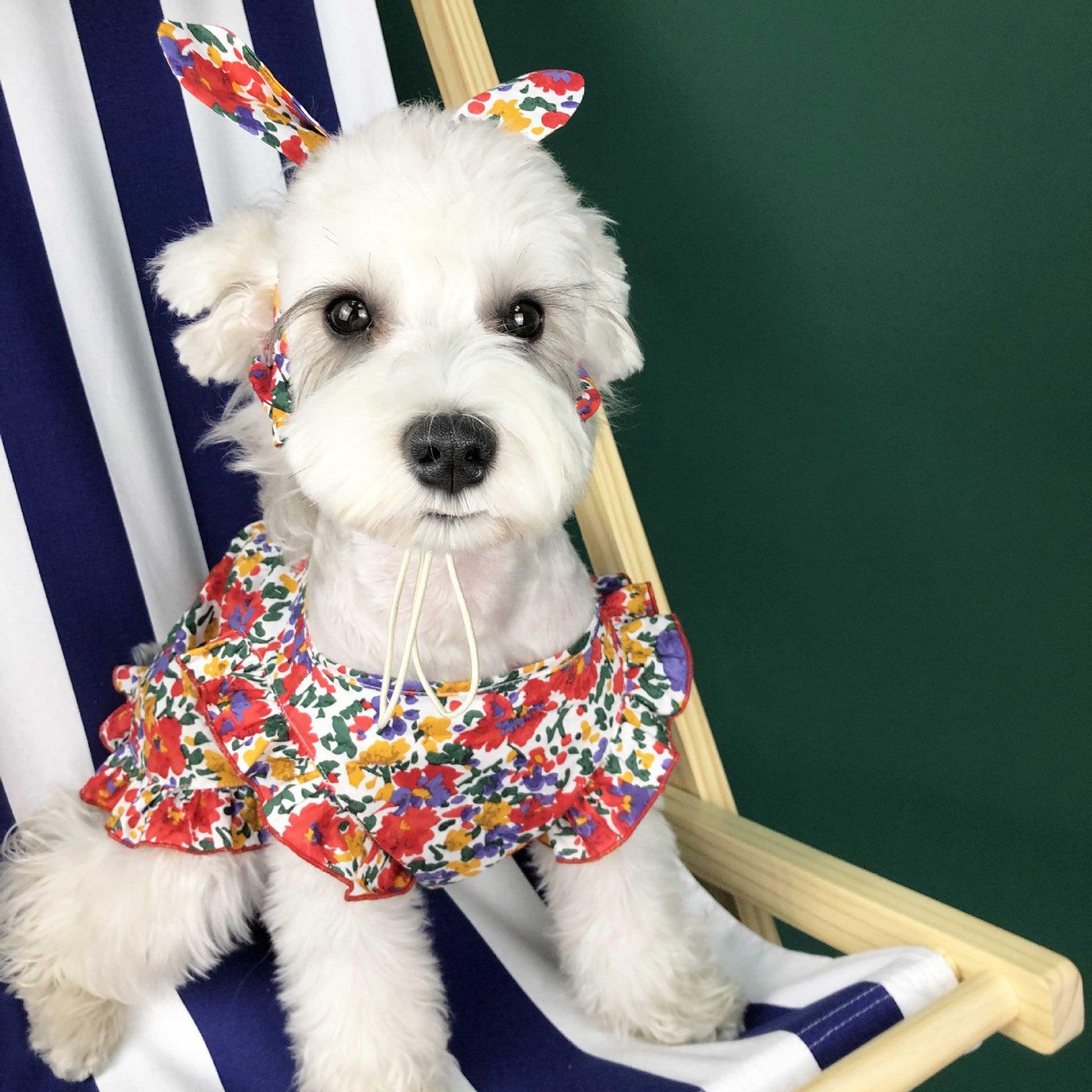 Summer Breeze Dog Dress: Stylish And Lightweight Pet Clothes For Small Dogs