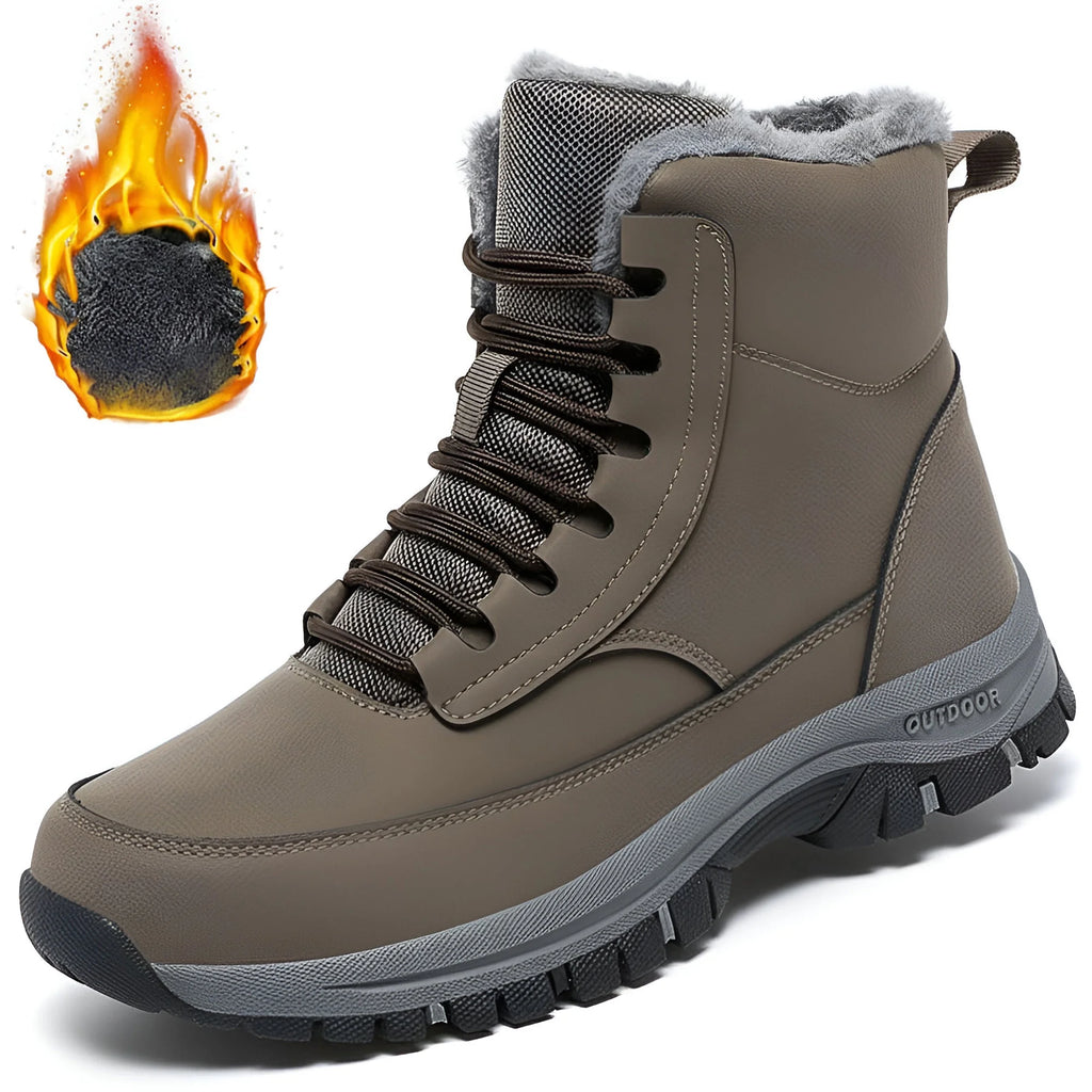 Mens Winter Snow Boots anti Slip Hiking Outdoor Trekking Shoes