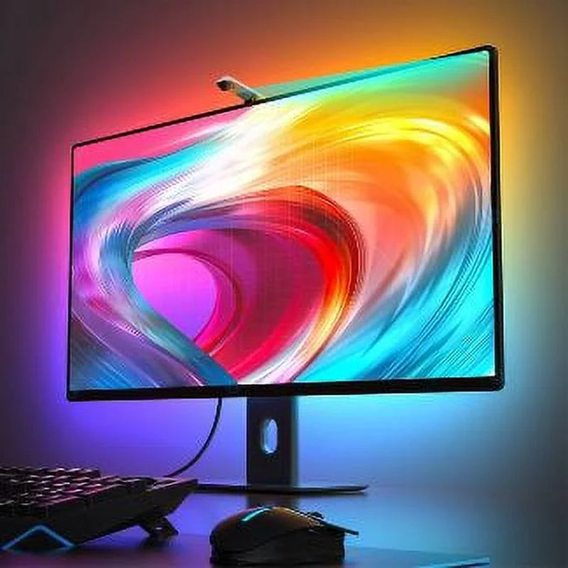 G1S Gaming Indoor LED Strip Light for 24‘’-32‘’Monitors with Camera, Gaming Lights, 42+ Scene Modes, Color Changing