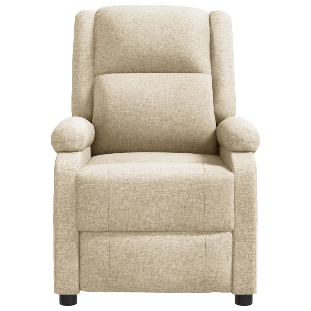 vidaXL Massage Chair Cream Fabric