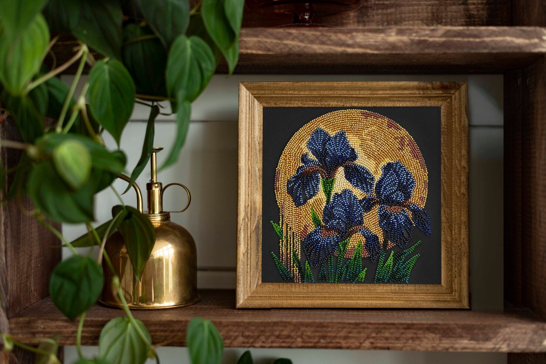 Mid-sized bead embroidery kit - Dancing in golden light