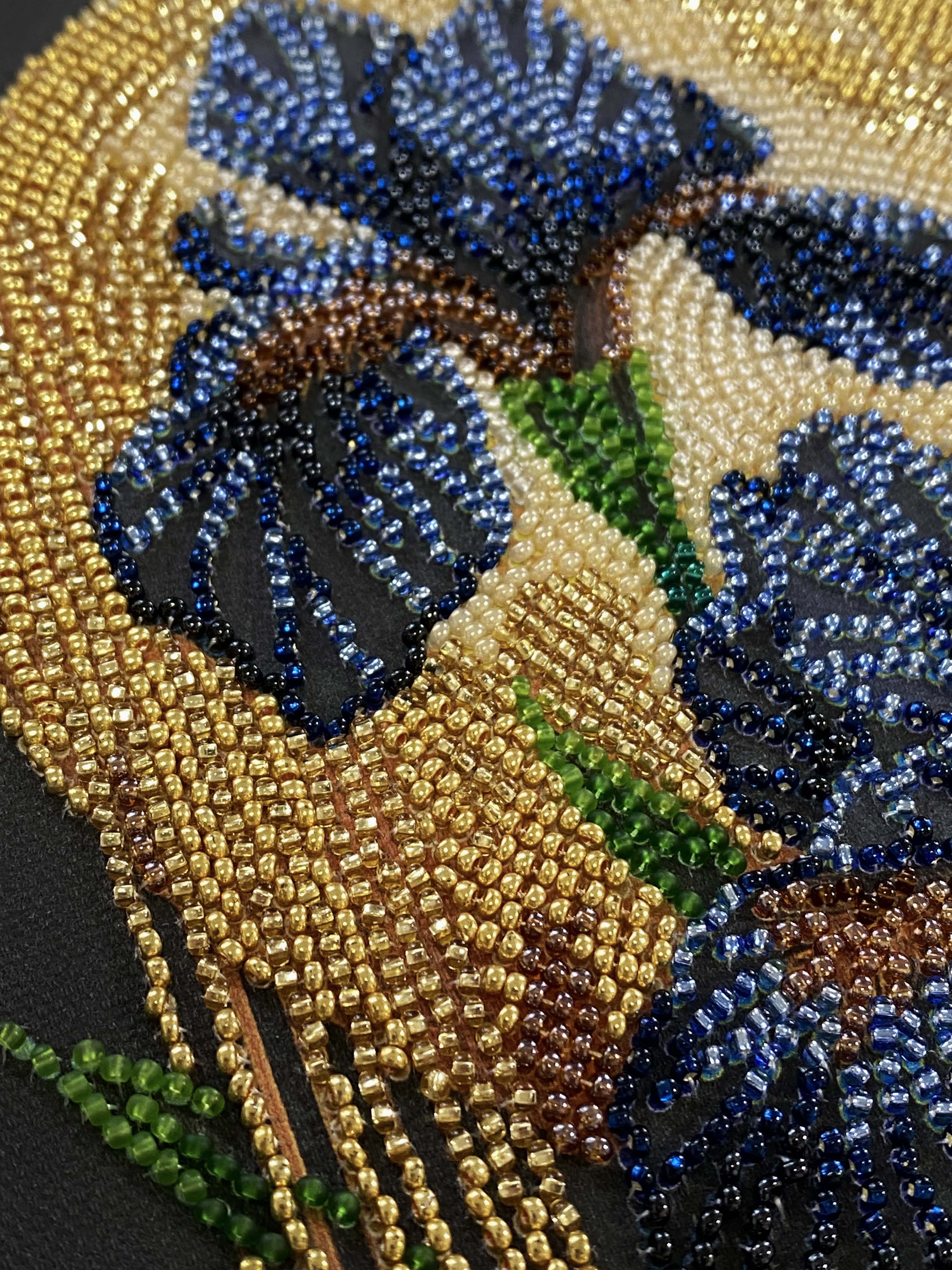 Mid-sized bead embroidery kit - Dancing in golden light