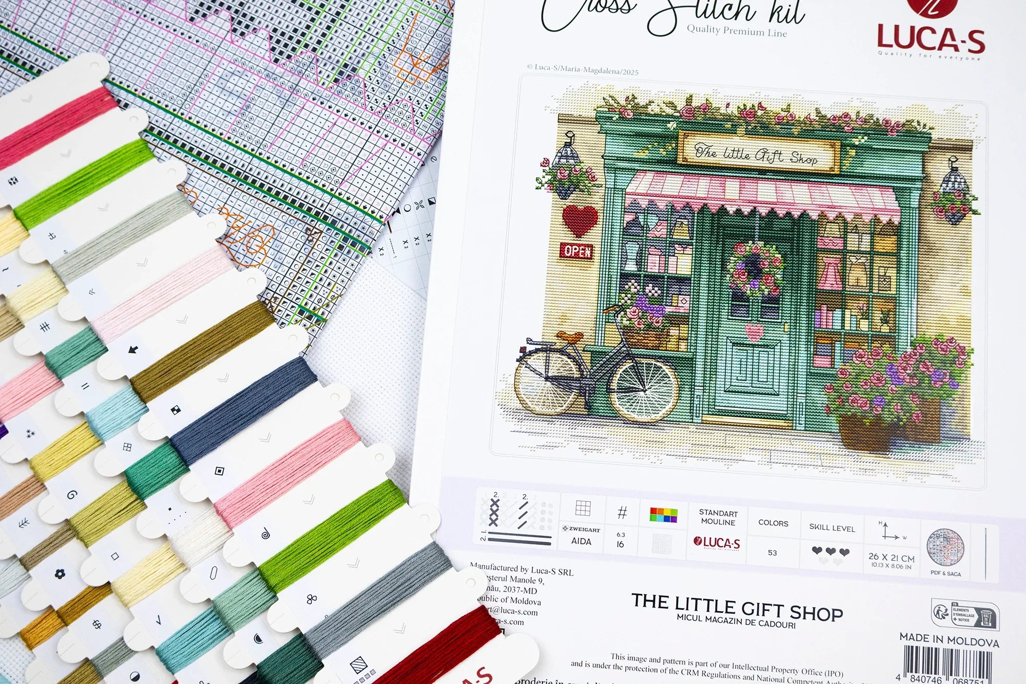 The Little Gift Shop B1429L Counted Cross-Stitch Kit