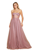 Dylan and Davids Corset-Style Prom Party Formal Ball Gown Dress