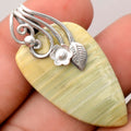 Floral - Natural Saturn Chalcedony Pendant P-1581 SDP155506