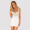 Chemise & String Panty Obsessive Amor Blanco