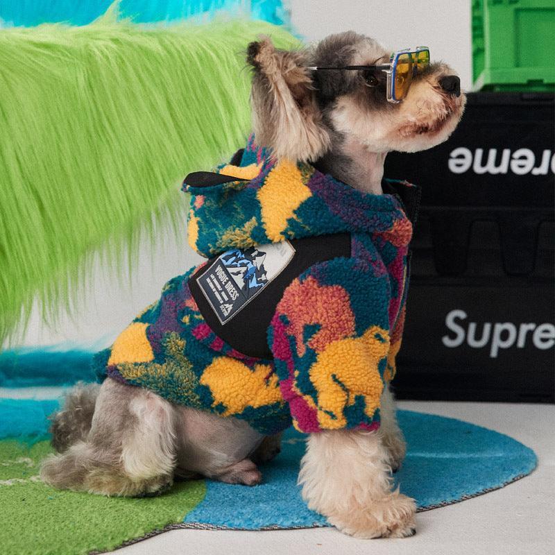 Autumn And Winter Camouflage Thick Dog Clothes For Small And Medium-Sized Pets