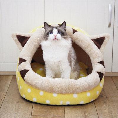 Cozy Retreat Cat Bed: Soft And Warm Indoor Pet House